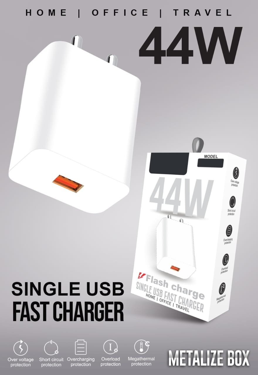 44w Flash Charge Single USB Fast Charger| Type-C | CH-008