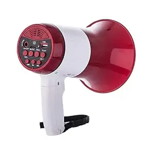 75 Watts Handheld Megaphone with Recorder USB and Memory Card Input for Announcing; Talk; Record; Play; Siren; Music with Battery and Charger (2Pc) - Image 3