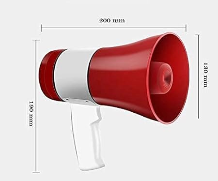 75 Watts Handheld Megaphone with Recorder USB and Memory Card Input for Announcing; Talk; Record; Play; Siren; Music with Battery and Charger (2Pc)