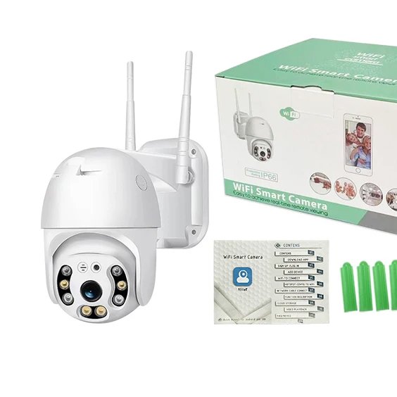 PTZ WiFi Wireless Outdoor Waterproof Camera CCTV Security FULL HD IP Camera Security Camera (NO GB, 2 Channel)