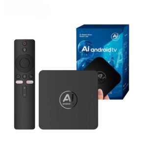 AI Powered Android TV Box 4K with Voice Control Remote Dual Band | Smart TV Remote Controller