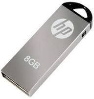 HP v220w 8GB USB 2.0 Pen Drive, Metal Silver