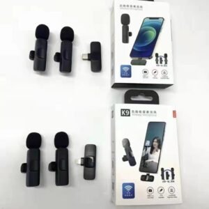 K9 Wireless Lavalier Microphone for iPhone, Android & Camera | Plug & Play Dual Mic with Noise Cancellation, 360° Sound Pickup | Perfect for YouTube, Vlogging, Interviews, Reels (K9 2026)