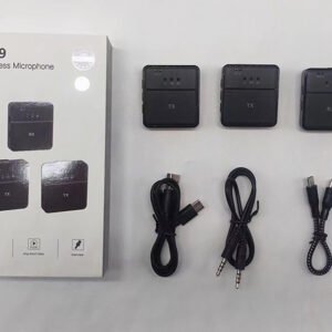 SX31 Wireless Microphone, Noise Reduction Lapel Mic, Dual Wireless Collar Mic for Video Recording, YouTube Support System for PC/Laptop/Type C & iPhone (Dual Channel, SX-31 Model)