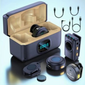 Q08 Dual Wireless Collar Microphone for Smartphones | Clear Voice Recording, Noise Reduction & Plug-and-Play Receiver